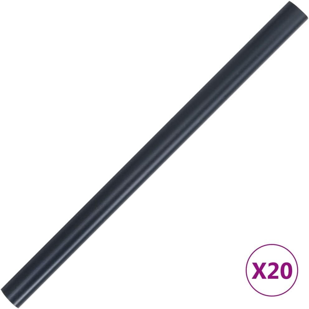 vidaXL Garden – Pantalla de privacidad de PVC de 114.8 x 0.6 pies, gris oscuro mate, resistente a la intemperie y a los rayos UV con fácil