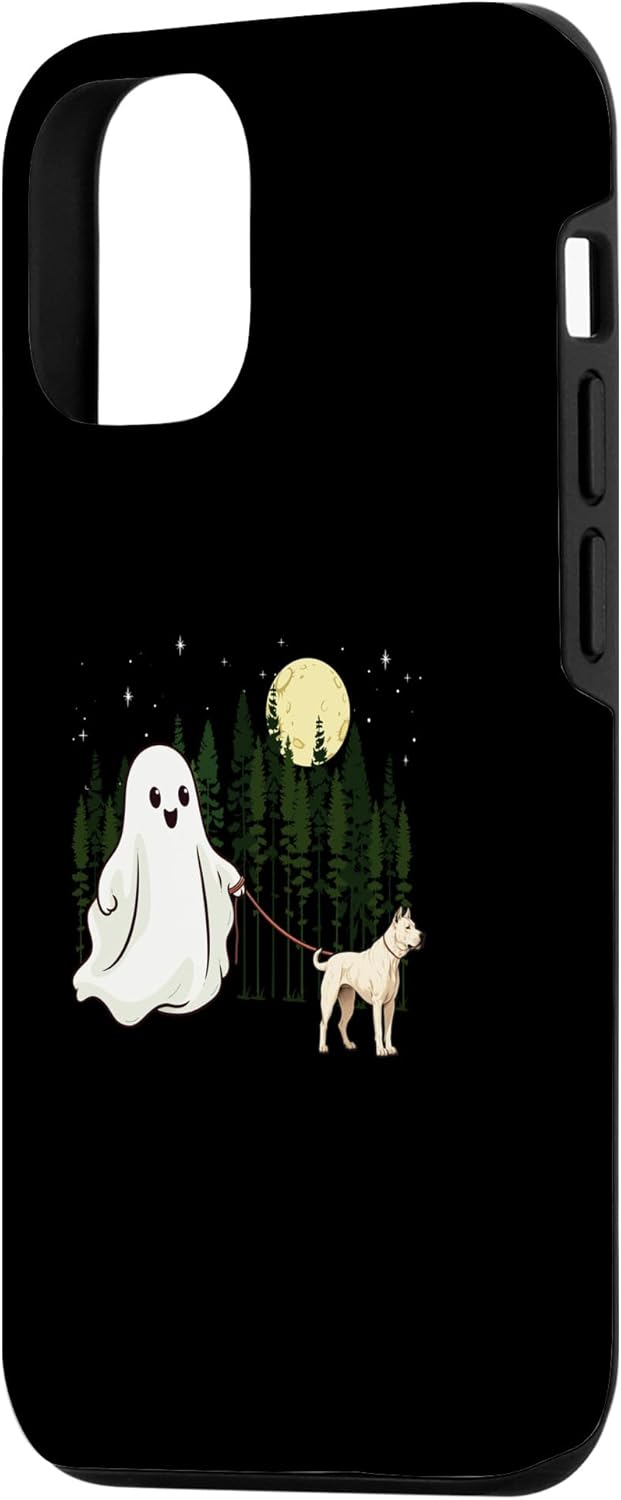 iPhone 13 Dogo Argentino Walking Ghost Halloween Funny Kids Case