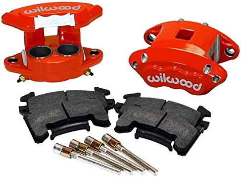 NUEVAS PINZAS DE FRENO METRICAS WILWOOD RED D154 GM Y PASTILLAS DELANTERAS, 2 PISTONES, PARA ROTORES DE 1.04″
