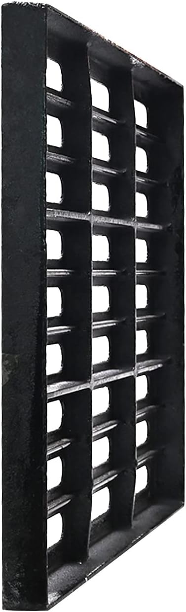 lesolar Rejilla de drenaje de hierro fundido, rejillas de drenaje de canal de 19.7 pulgadas de largo x 19.7 W, rejilla de alcantarillado de clase,