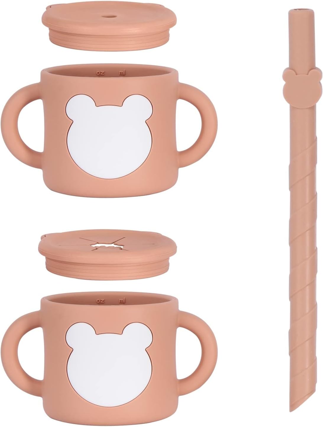 Vasos de aperitivos para niños pequeños a prueba de derrames, a prueba de fugas, aptos para lavavajillas, microondas y aperitivos para niños