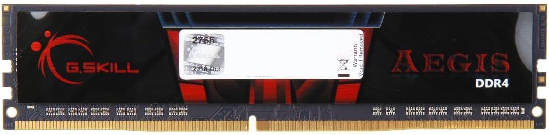 G.SKILL Serie AEGIS DDR4 RAM 16GB (1x16GB) 2666MTs CL19-19-19-43 1.20V Memoria de computadora de escritorio UDIMM (F4-2666C19S-16GIS)