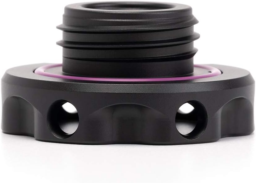 Tapón de aceite Podium en negro satinado para HondasAcuras