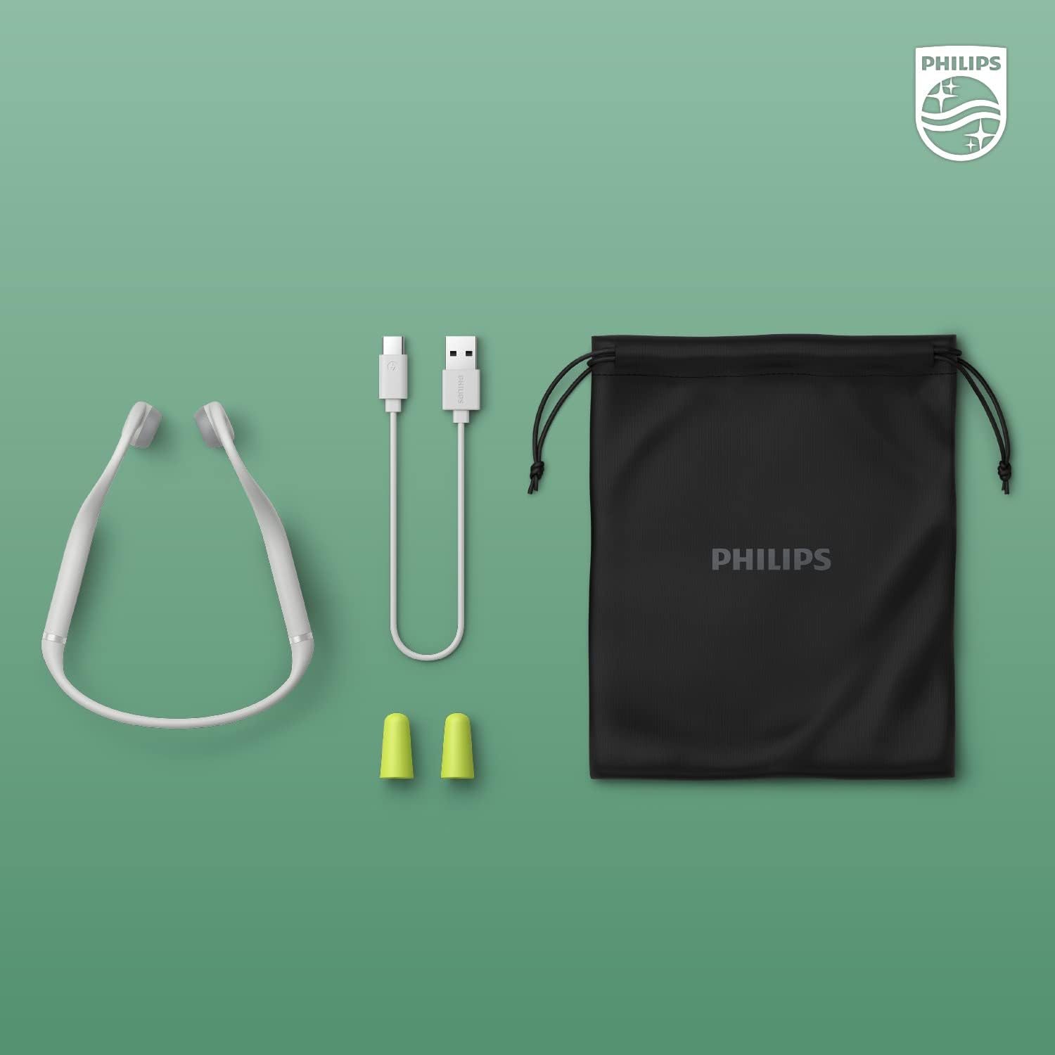 PHILIPS TAK4607GY – Auriculares Bluetooth de conducción ósea para niños con micrófono interno y controles parentales, gris, TAK4607GY