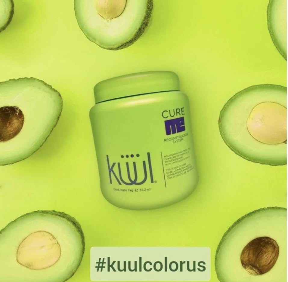 Kuul Cure Me Reconstructor 35.2 oz (Tratamiento Para Cabello Maltratado) AGUACATE (con extracto de aguacate)