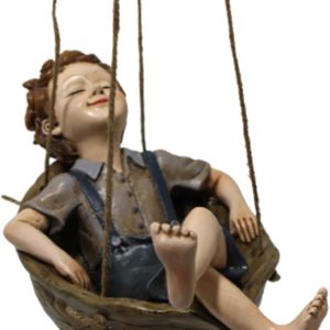 1 hamaca colgante de jardín al aire libre, decoración de casa para el hogar, figuras de hadas, estatua de hada de jardín, adornos de resina, árbol 1 hamaca colgante de jardín al aire libre, decoración de casa para el hogar, figuras de hadas, estatua de hada de jardín, adornos de resina, árbol