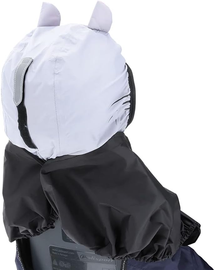 ACTION EMPORIUM Tucano Urbano – Funda térmica para asiento de bicicleta infantil, protección contra la lluvia y el viento, con capucha opcional