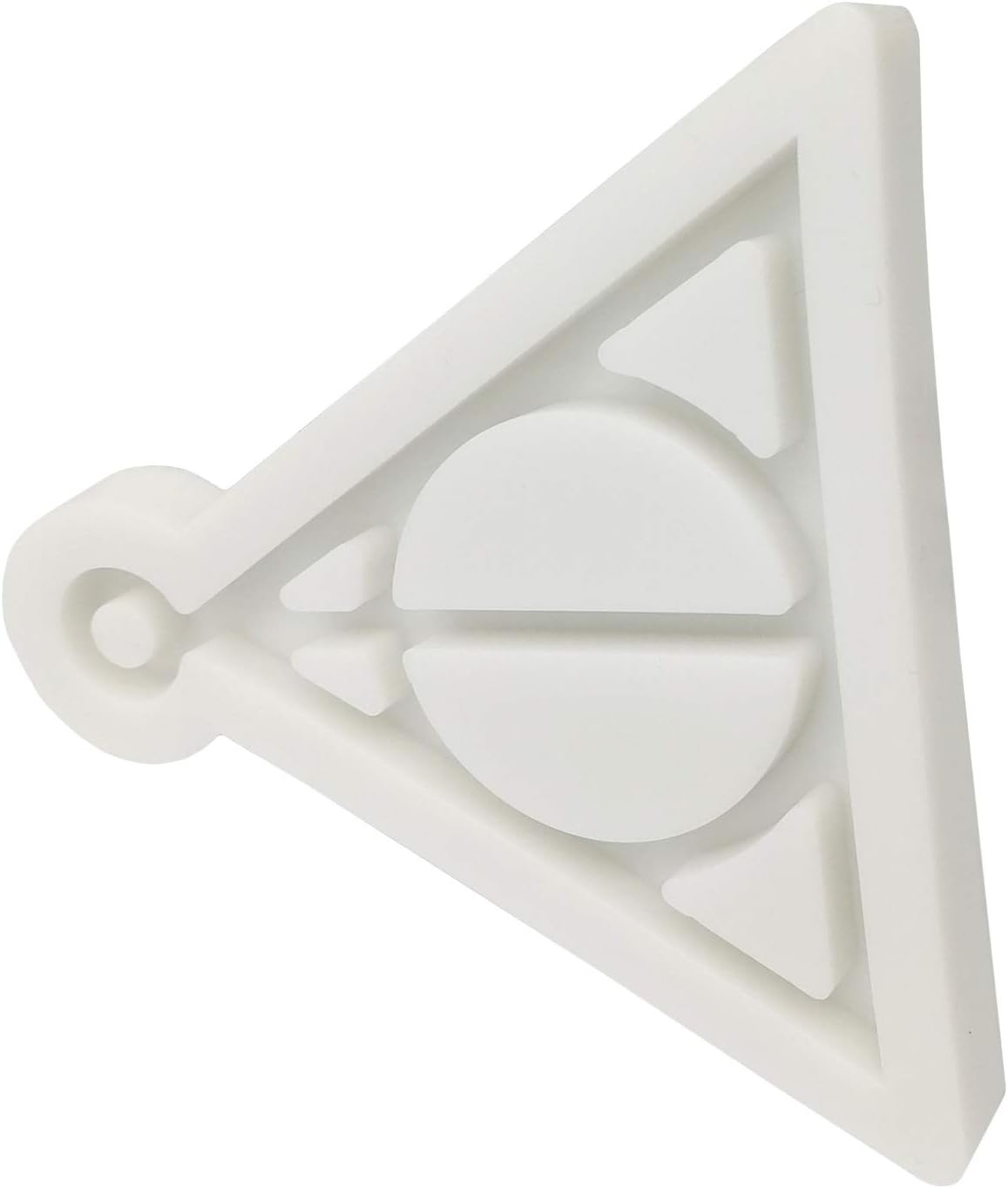 Llavero colgante con logotipo de la muerte, molde de silicona con agujero para hacer tú mismo, pudín de caramelo de chocolate, pasta de goma,