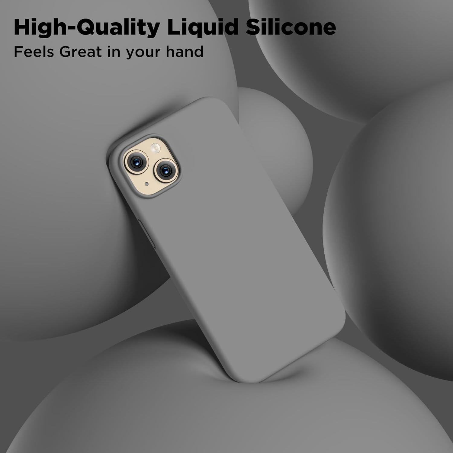Funda de silicona para iPhone 15 Plus, cubierta protectora de cuerpo completo, forro de microfibra suave antiarañazos, funda delgada ultrafina para