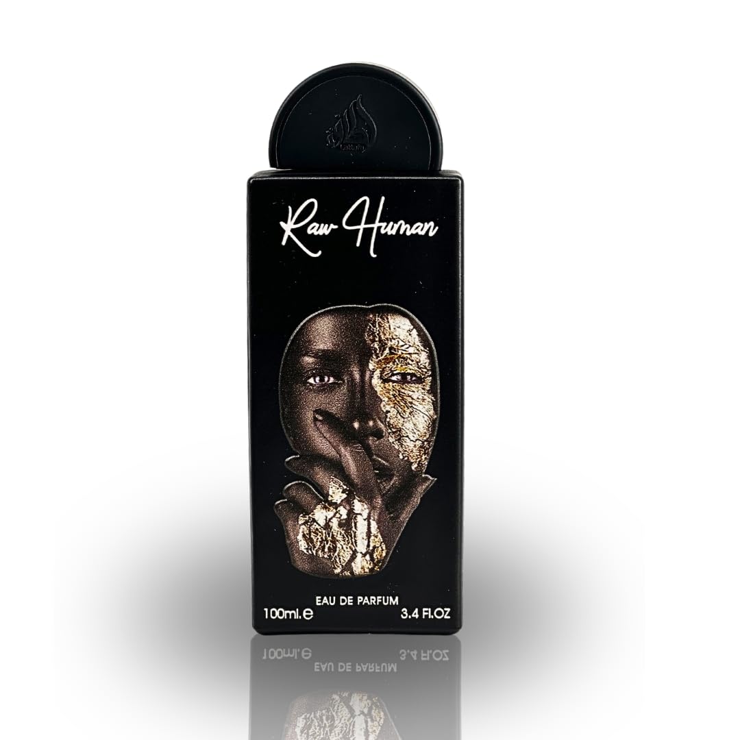 Lattafa Pride Raw Human Eau de Parfum Spray para Unisex, 3.4 onzas