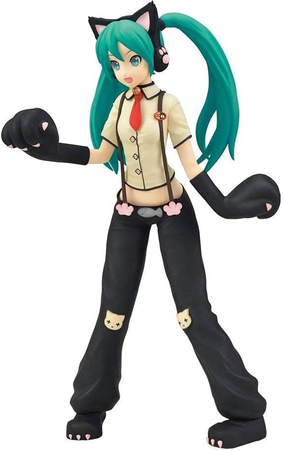 Sega Project Diva Arcade Future Tone Hatsune Miku Figura de acción superprémium Nyanko, 9″