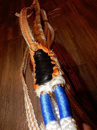 Alligator Bull Rope White Nylon 9×7 RH 34″ x 34″ Soft Bull Riding – Cuerdas de toro EPT 16′