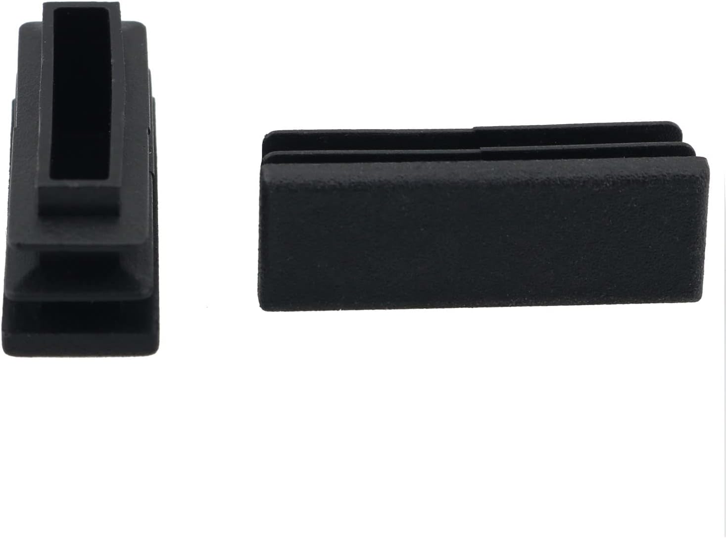 YHXiXi Tapón de plástico para tubos de 12 x 1-12 pulgadas, tapa de enchufe de tubo para muebles, tapas de extremo de silla rectangulares, tapa de