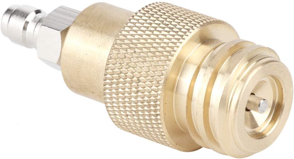 AYNEFY Adaptador de agua, TR21-4 Adaptador de latón de rosca macho Convertidor de botella de gas de agua Adaptador de cilindro de CO2 Piezas de