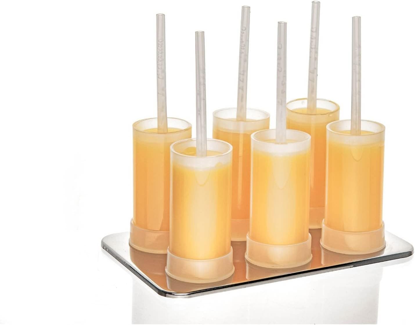 Cuisipro Moldes para paletas y helados, juego de 6 unidades, color blanco