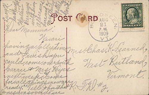 Prospect House and Island Lake Bomoseen, Vermont VT Original Antique Postcard