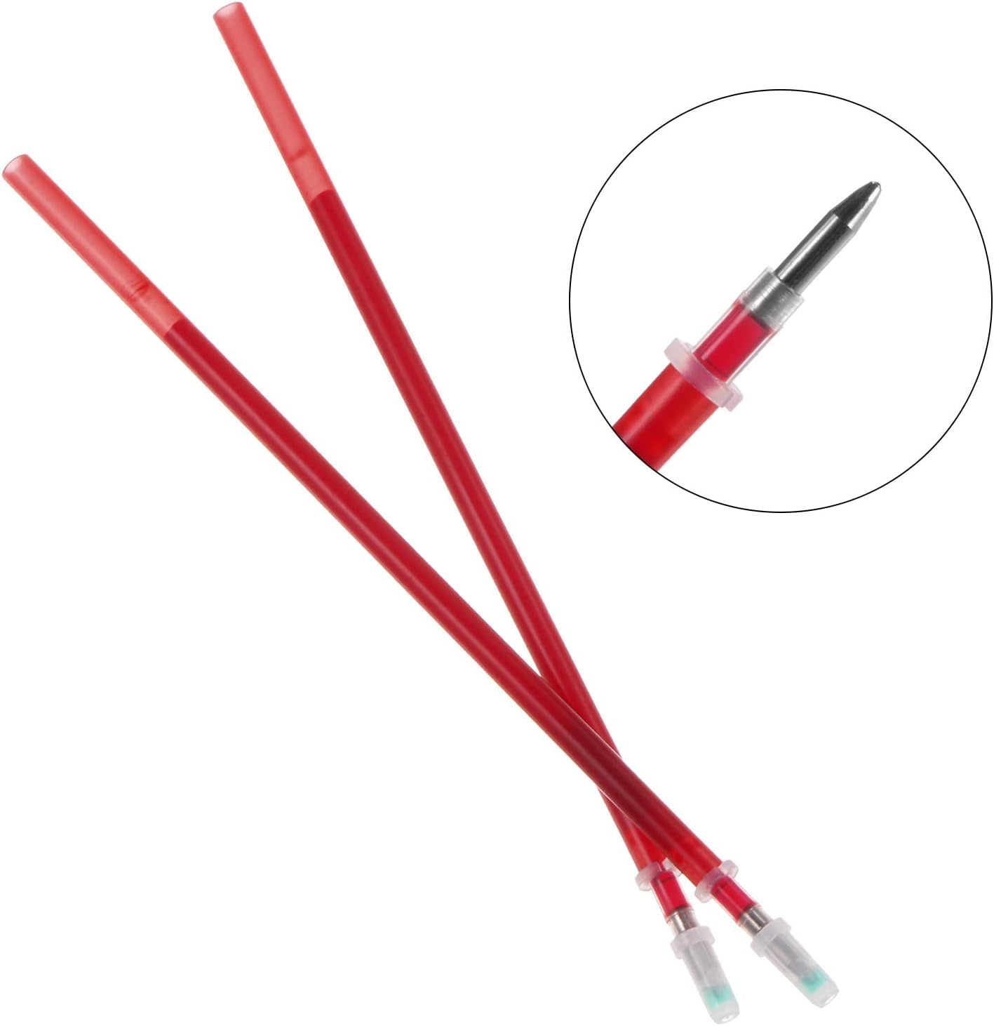 HARFINGTON Recambios de tinta que desaparecen automáticamente, 100 rotuladores de tela de 0.028 in, tinta mágica que desaparece, para sastres,