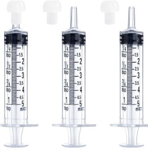 Jeringa de 0.2 fl oz para líquidos, alimentos, orales, laboratorios científicos, medición, dispensación, adaptador a presión, manualidades, punta Jeringa de 0.2 fl oz para líquidos, alimentos, orales, laboratorios científicos, medición, dispensación, adaptador a presión, manualidades, punta