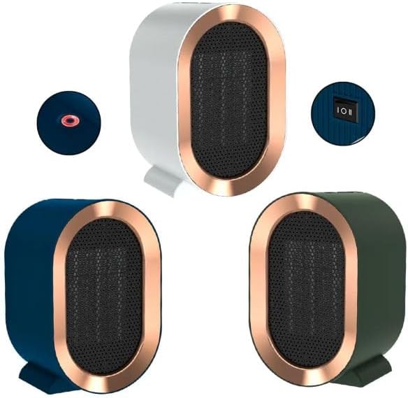 Nuevo ventilador eléctrico portátil 1200 W PTC calor de cerámica de 2 velocidades Mini de bajo ruido calentador de espacio doméstico calentador
