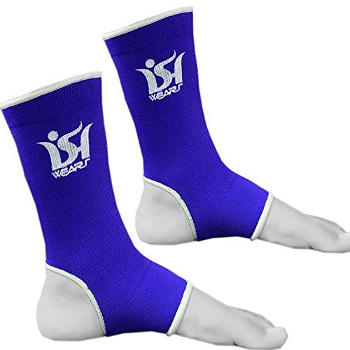Tobillera para tobillo y pie de artes marciales marciales mixtas para boxeo, patada Muay Thai UFC Gym Tobillera (rojo, junior)