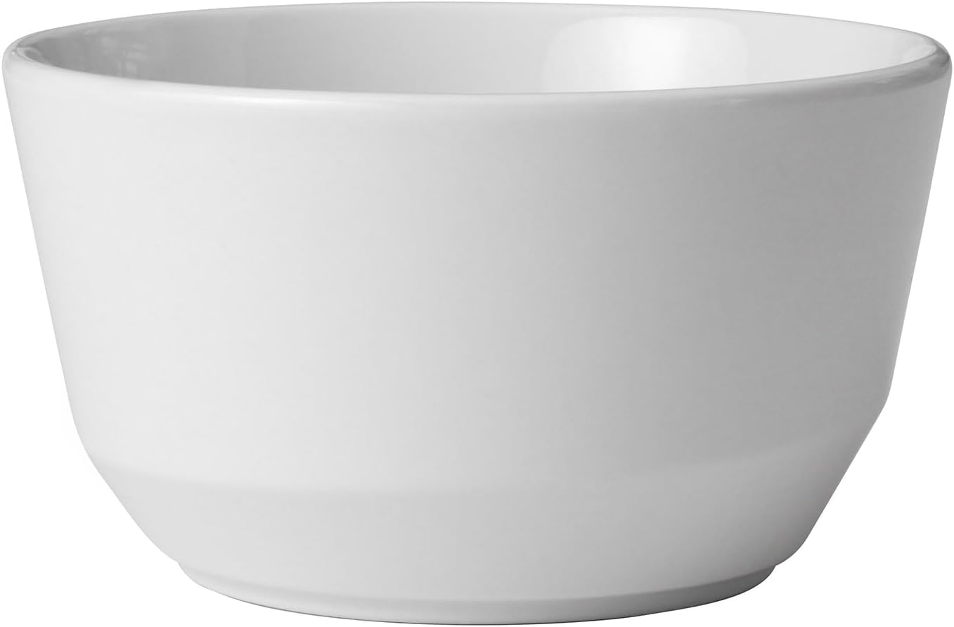 Libbey Austin – Ensaladera de sopa de porcelana de 28 onzas, paquete de 4, color blanco