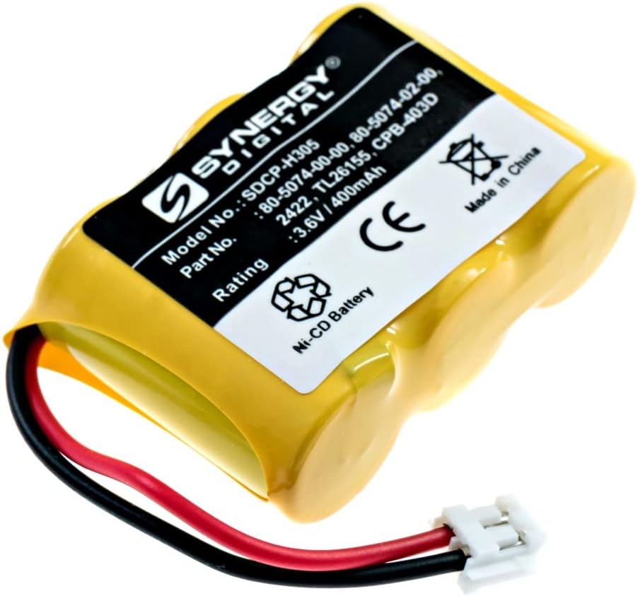 Synergy Digital Baterías inalámbricas para teléfono, compatibles con AT&T-Lucent 22134X inalámbrico, (Ni-CD, 3.6V, 400 mAh), repuesto para batería