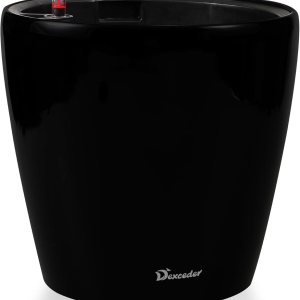Dexceder Maceta de riego automático de 15 x 14 pulgadas con ruedas para interiores y exteriores, diseño de maceta interior, maceta gruesa de pie con Dexceder Maceta de riego automático de 15 x 14 pulgadas con ruedas para interiores y exteriores, diseño de maceta interior, maceta gruesa de pie con