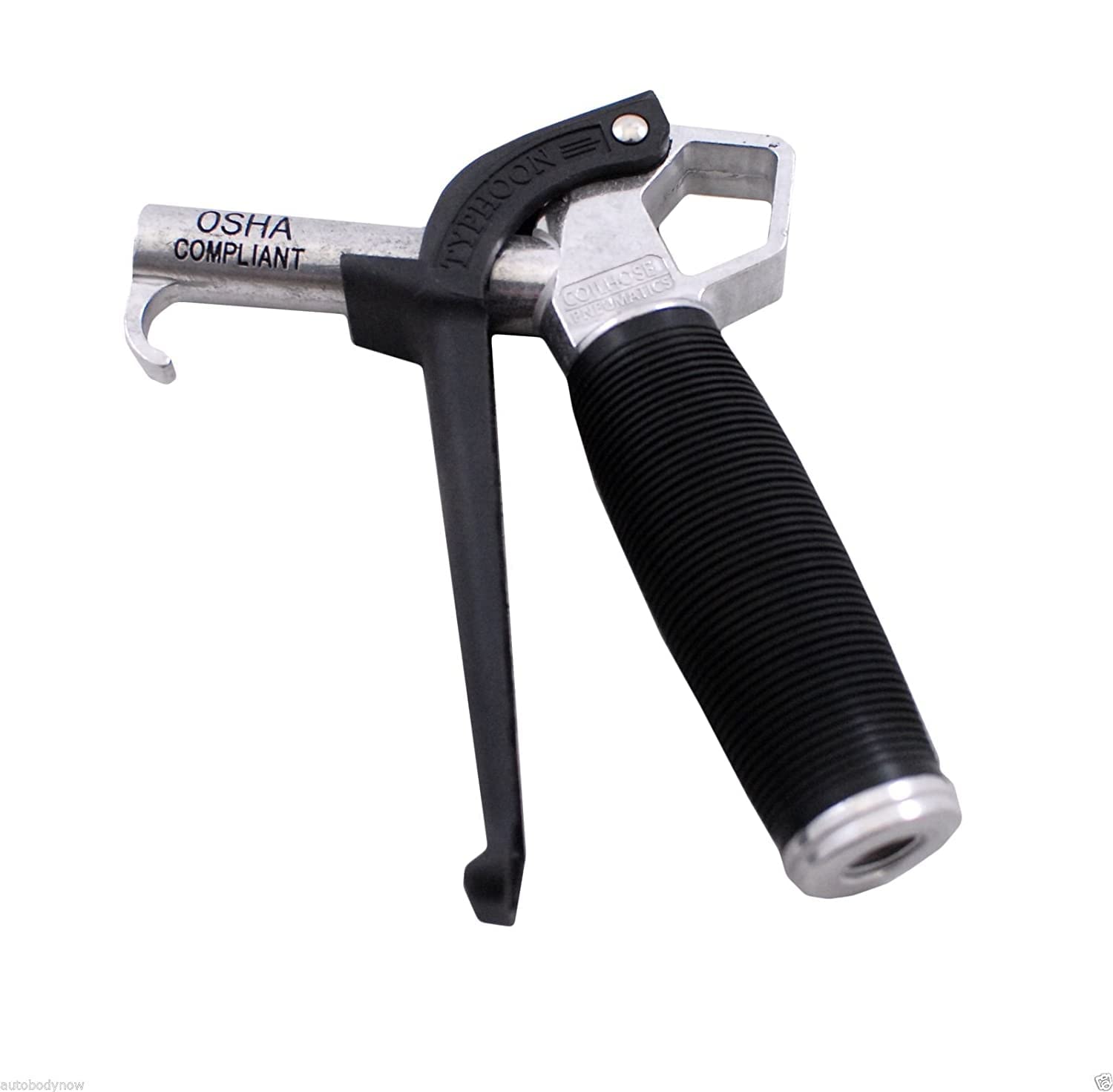 Coilhose Pneumatics TYP2560 Typhoon Pistola de soplado de alto volumen, NPT de 14 pulgadas con extensión de 60 pulgadas y punta de alto flujo