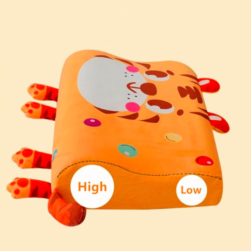 Almohada para niños pequeños para dormir. Almohada suave y pequeña de espuma viscoelástica transpirable para cama infantil. Funda de almohada