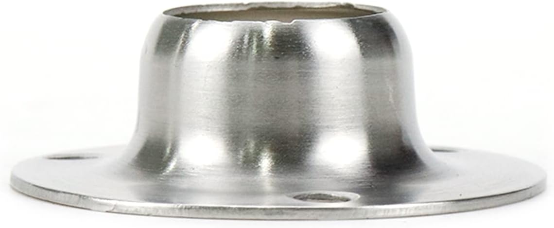Soportes de varilla de armario Soporte de extremo de varilla de 34 “de diámetro – 8 piezas