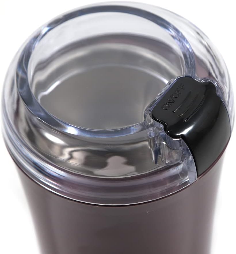 Molinillo de café eléctrico, molienda rápida de cuchillas para granos de café, especias, nueces de hierbas, granos, control de un solo toque, hoja