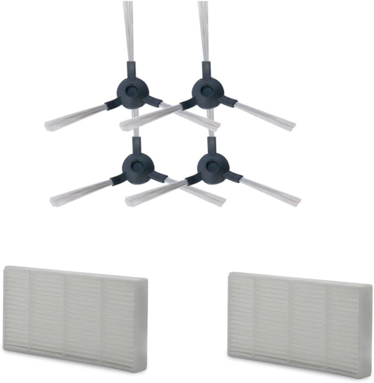 Piezas para aspiradora robot, filtro HEPA, cepillo lateral, compatible con Midea VCR06 VCR07 Kit de aspiradora, accesorios (color  5 piezas de