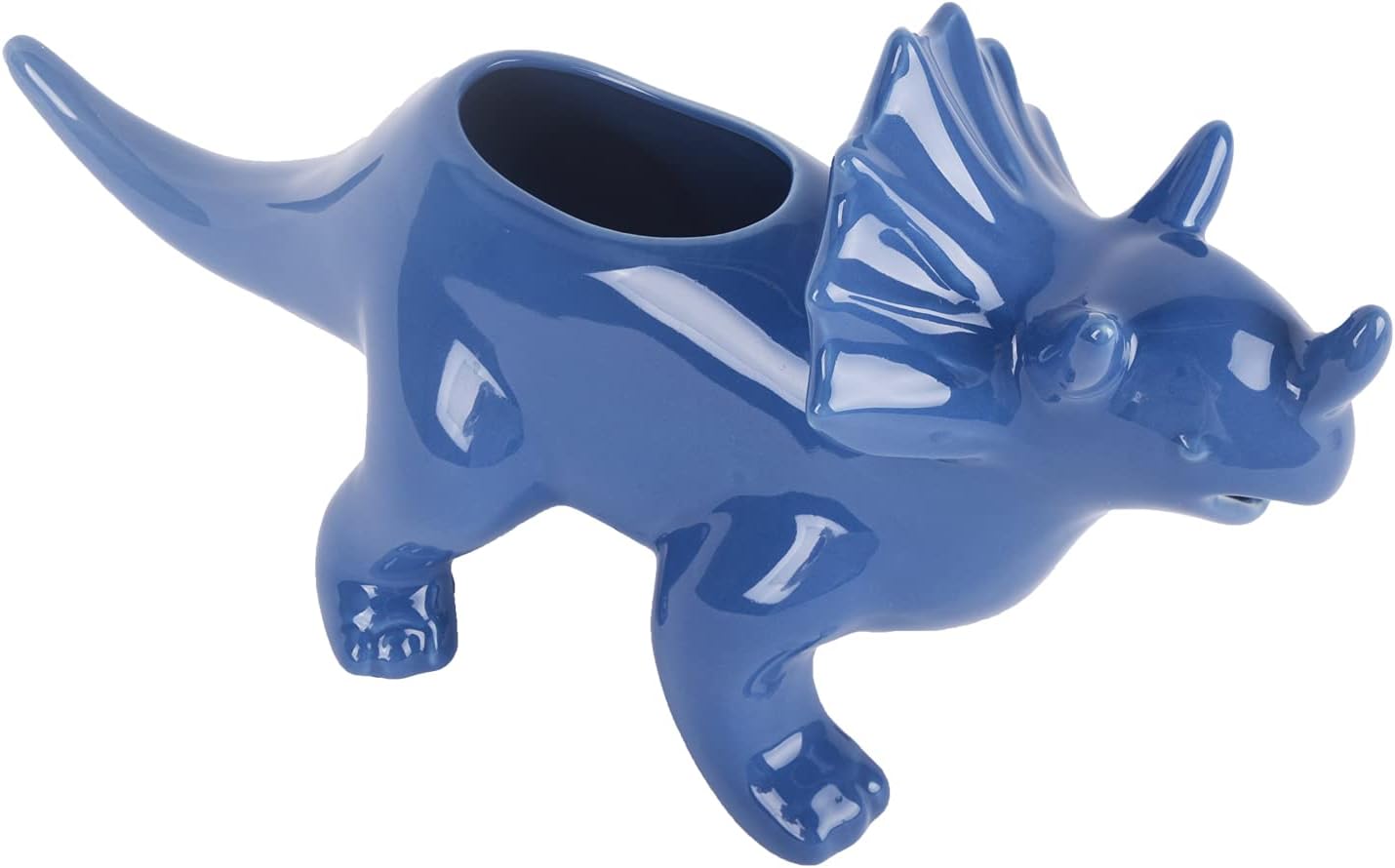 Vencer Gravy Boat Funny Novelty Stegosaurus Salsa Salsa Boat, para caldo, leche, aderezos para ensaladas, crema, azul, VHG-002B