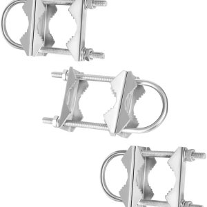 Slinkdsco – Abrazadera de mástil de doble antena pesada en V, pernos en U, accesorios de montaje de tubería para TV CB, antena de jamón, sombrillas, Slinkdsco – Abrazadera de mástil de doble antena pesada en V, pernos en U, accesorios de montaje de tubería para TV CB, antena de jamón, sombrillas,