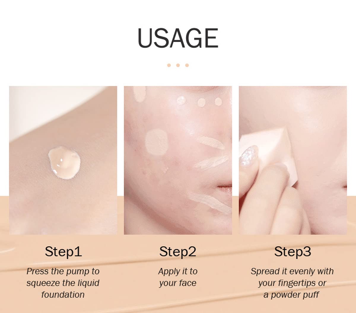 Crema BB hidratante, corrector hidratante, base de maquillaje desnuda duradera, base líquida, crema hidratante BB Cream unifica el tono de piel para