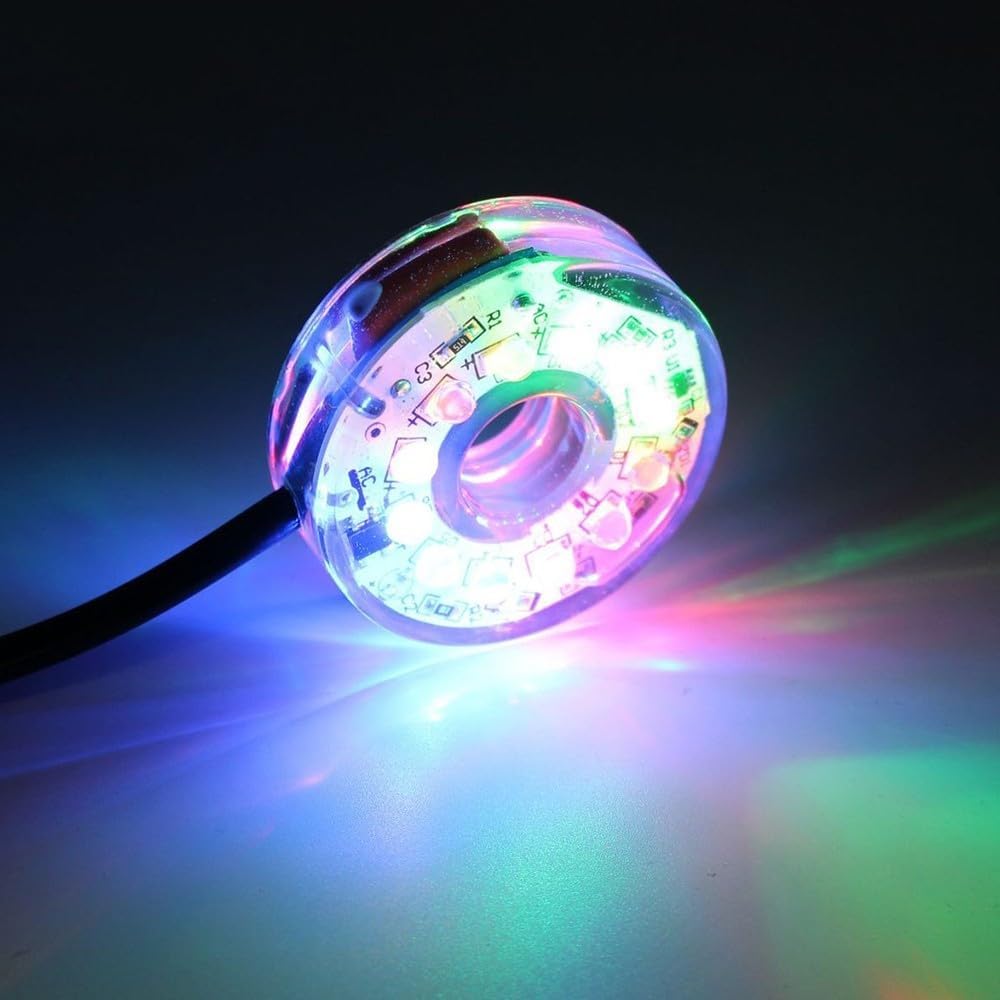 MiOYOOW Luz LED para acuario, luz LED sumergible colorida impermeable USB luz subacuática para acuario pecera