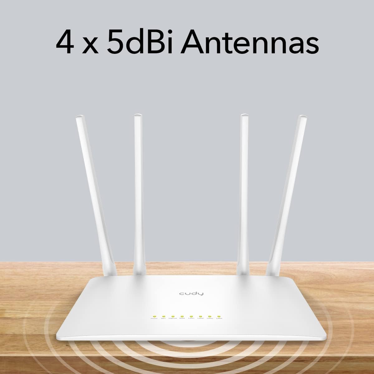 Cudy Router WiFi inteligente AC1200, extensor WiFi, punto de acceso inalámbrico, WISP, enrutador de Internet inalámbrico de doble banda de 5 GHz,