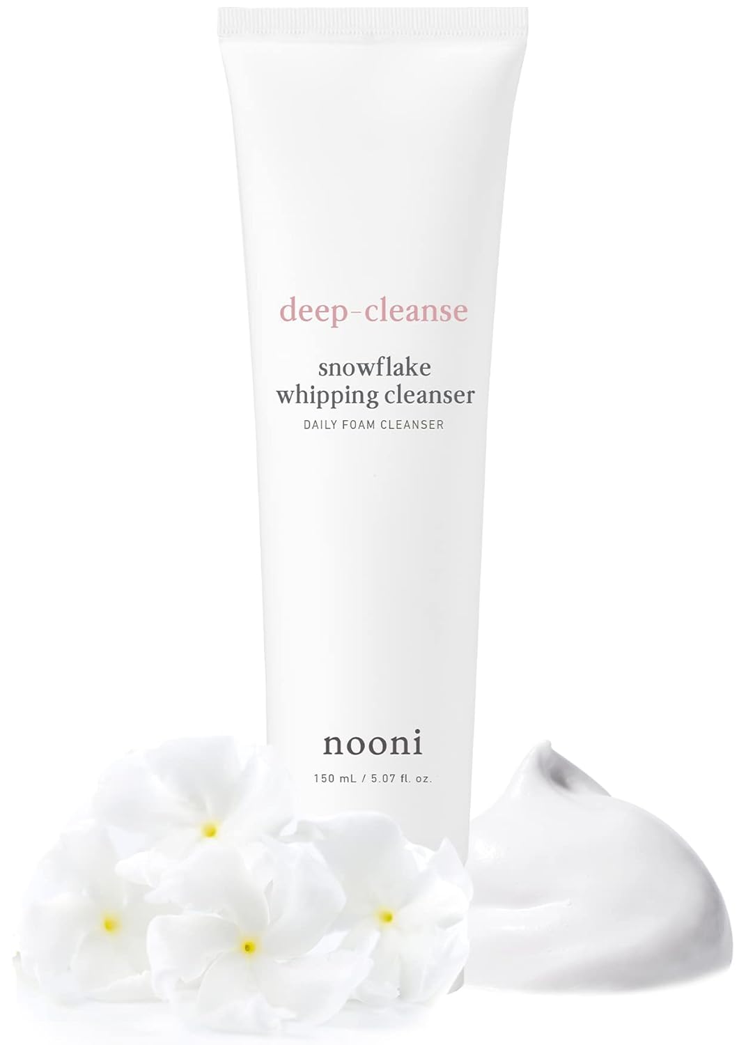 NOONI Daily Face Wash  Limpiador batidor de copo de nieve  Espuma, nutre, refina y elimina impurezas, para todo tipo de piel, 5.07 onzas líquidas