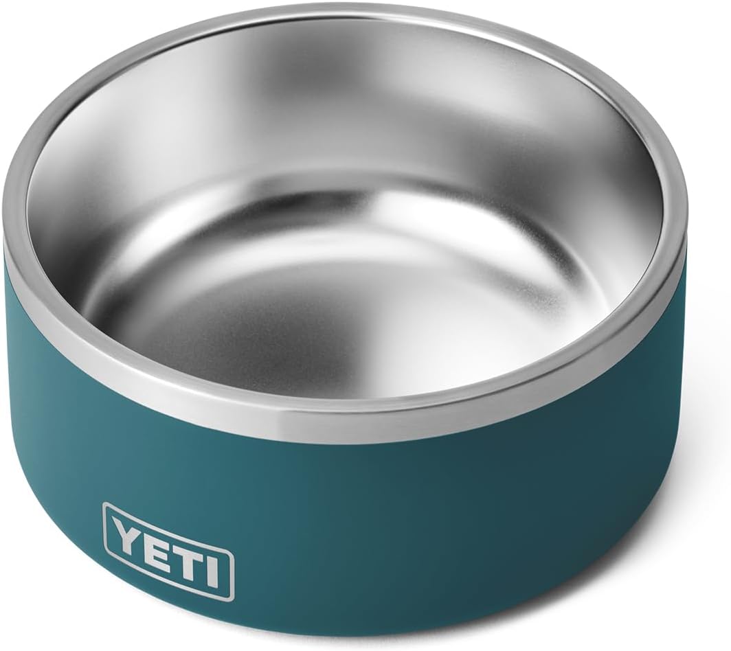 YETI Boomer 8 – Cuenco antideslizante de acero inoxidable para perros, capacidad para 64 onzas, verde azulado agave