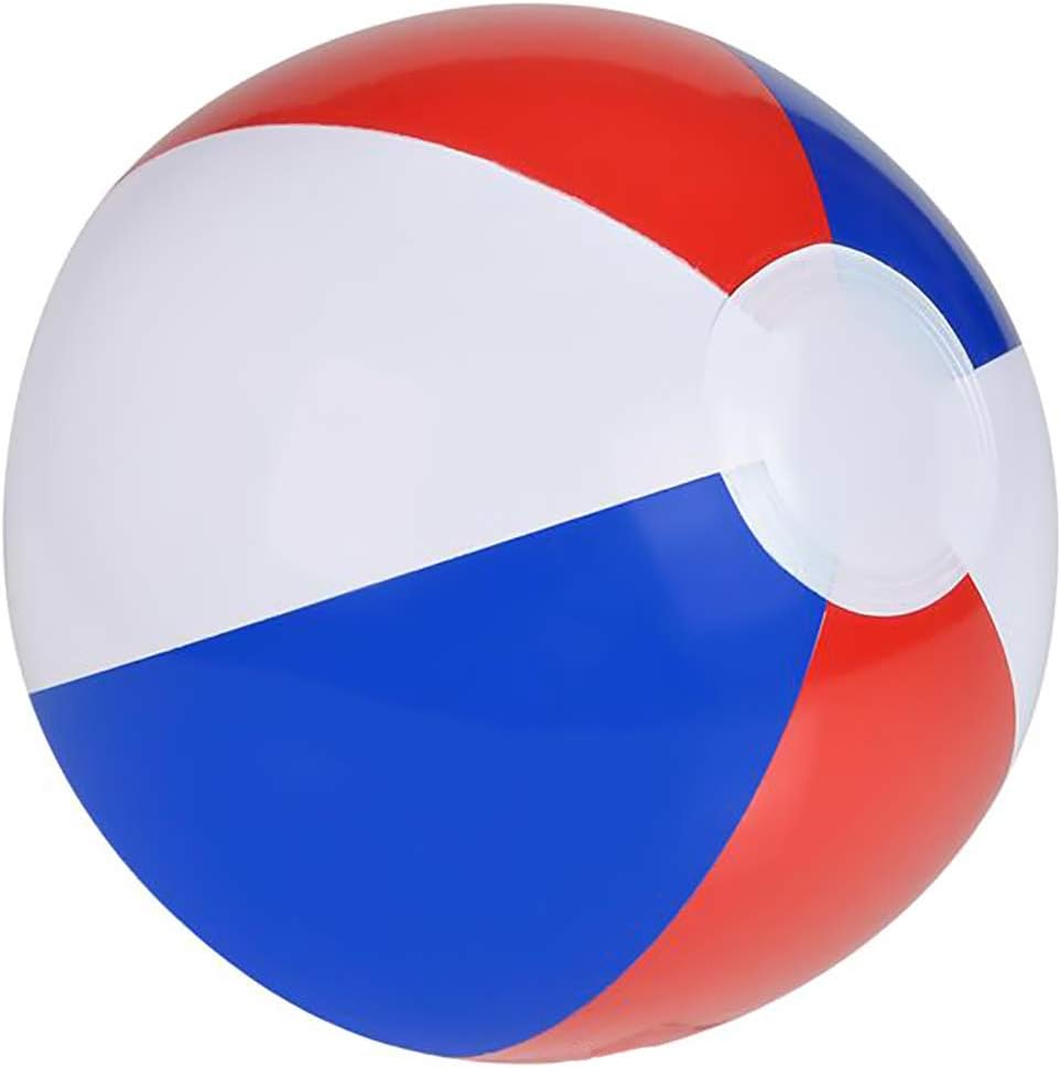 The Dreidel Company Pelotas de playa patrióticas inflables con diseño de bandera de Estados Unidos para fiesta en la piscina, cumpleaños, juguete