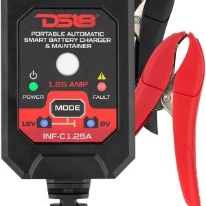 DS18 INF-C1.25A 1.25A Cargador de batería inteligente de coche, cargador automotriz de 6 V y 12 V, mantenedor de batería portátil, cargador DS18 INF-C1.25A 1.25A Cargador de batería inteligente de coche, cargador automotriz de 6 V y 12 V, mantenedor de batería portátil, cargador