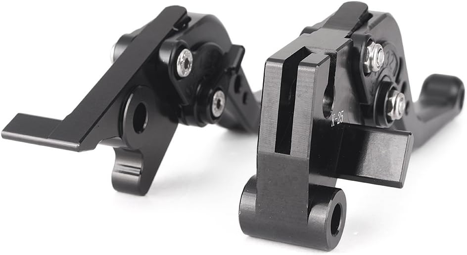 GZYF Palancas de embrague de freno cortas ajustables para Kawasaki NINJA 250R 2008 2009 2010 2011 2012  para Kawasaki Ninja 300 2013 negro