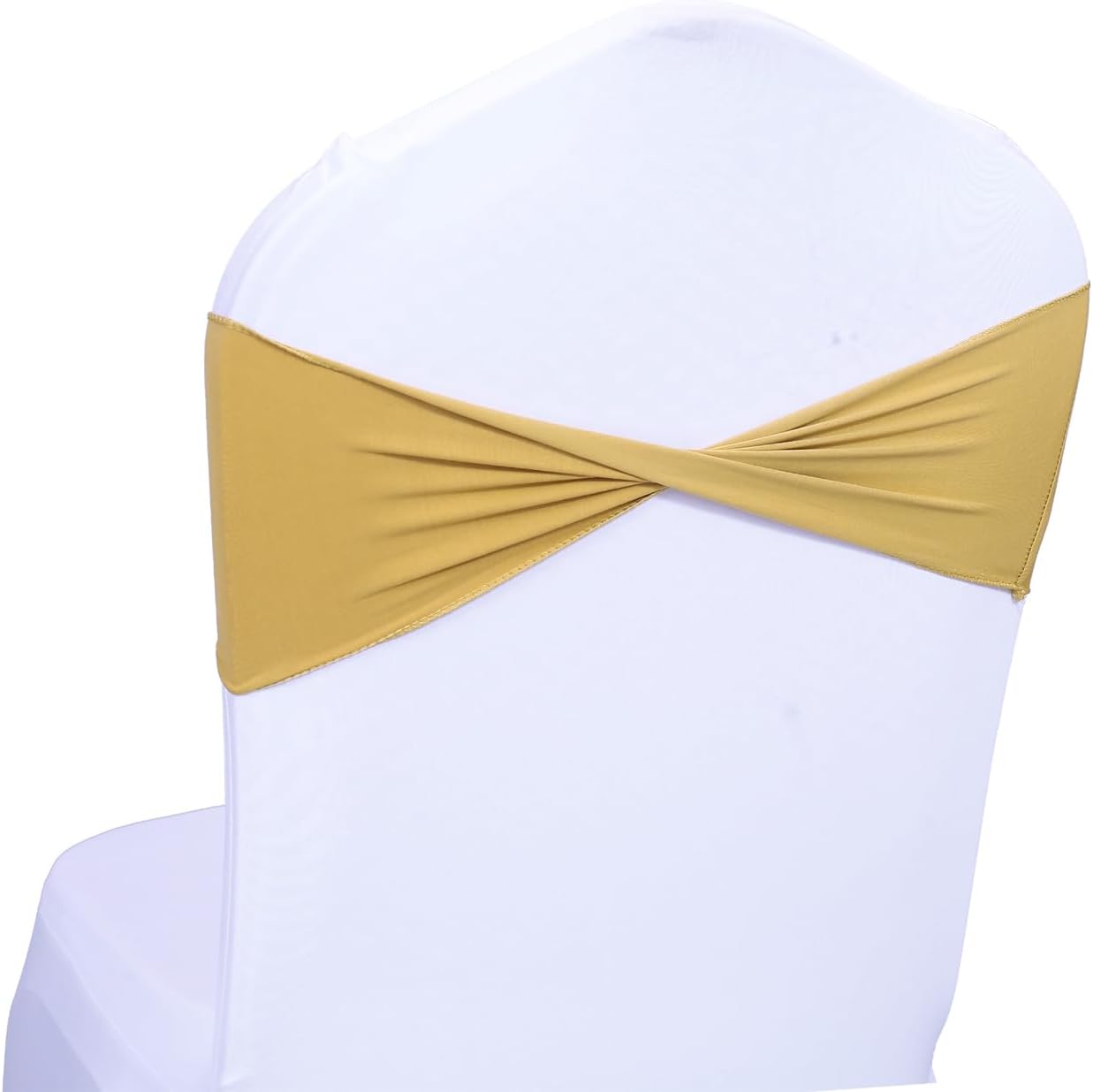 MDS – Paquete de 10 bandas elásticas de elastano para silla, lazos para silla, sin hebilla, para decoración de bodas y eventos, bandas deslizantes