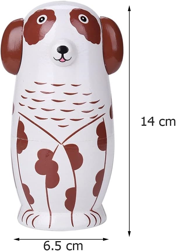 Muñecas rusas Matryoshka Muñeco de nieve de dibujos animados Juguetes de madera Muñeca de anidación Artesanía Niños Regalos Caja de Dulces