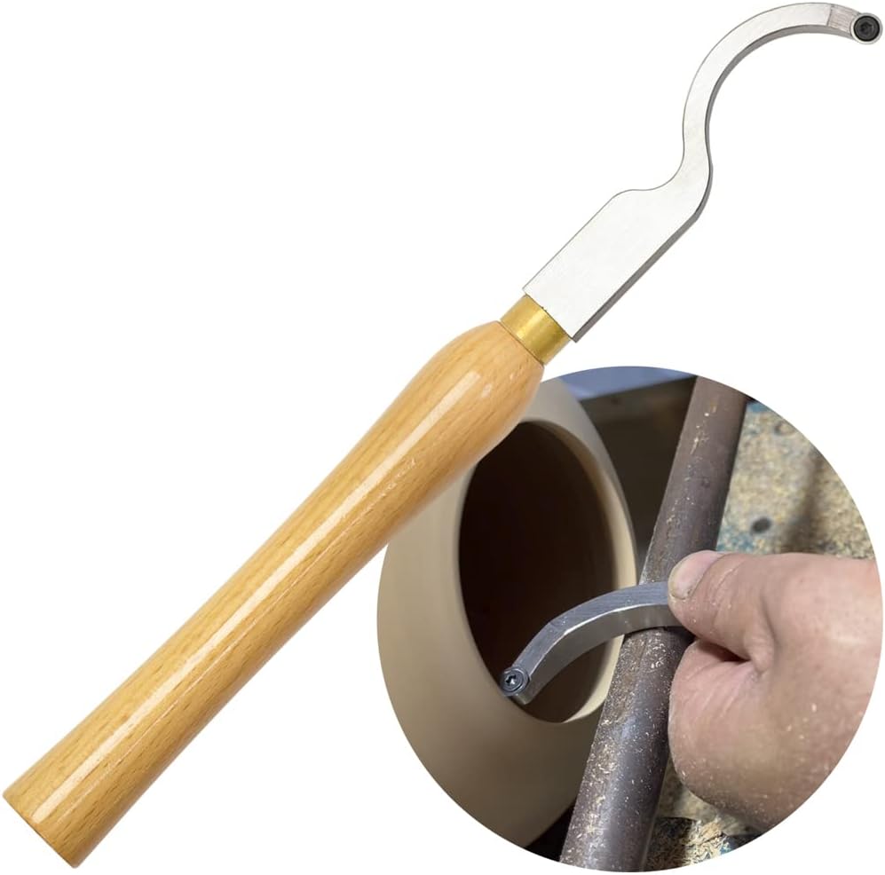 Herramienta de torneado de madera hueco para cuello de cisne, barra de herramientas de cincel de torno con punta de carburo con cortador de