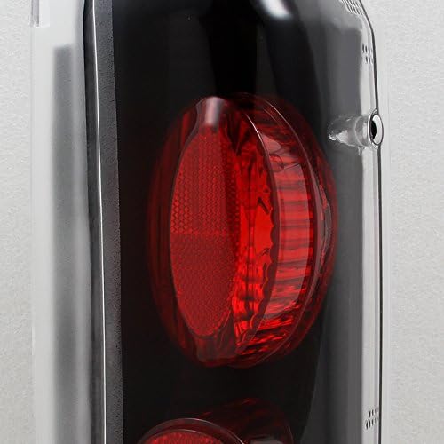 AKKON – Compatible con Ford Bronco F-150 F-250 F-350 1989-1996 Luces traseras negras con carcasa de par
