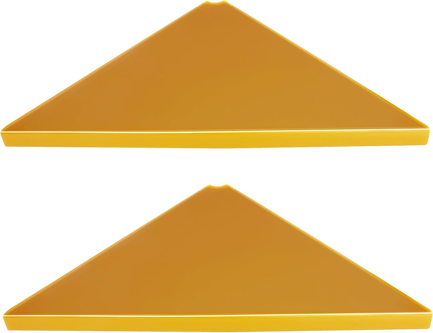 evron Estante de montaje de esquina de acrílico, estantes de esquina impermeables para almacenamiento de baño, estante de esquina de pared fácil de
