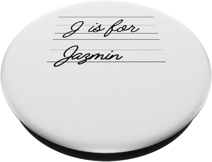 Personalized J is for Jazmin Name Student Kindergarten Girl PopSockets Standard PopGrip