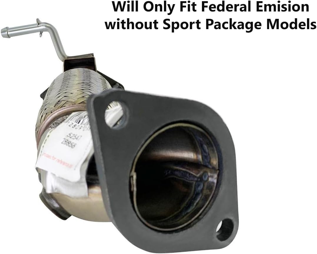 Northeastern Exhaust Tubo flexible de escape delantero de acero inoxidable compatible con modelos Sonata 2.4L Federal Emission sin paquete deportivo