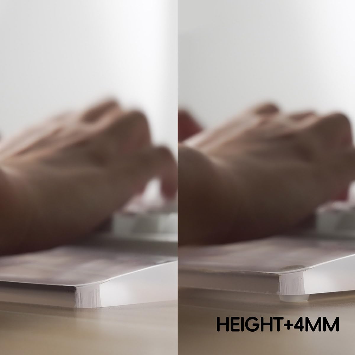 Reposamuñecas acrílico para teclado mecánico, reposamanos ergonómico para teclado de computadora, base antideslizante, almohadilla de muñeca para